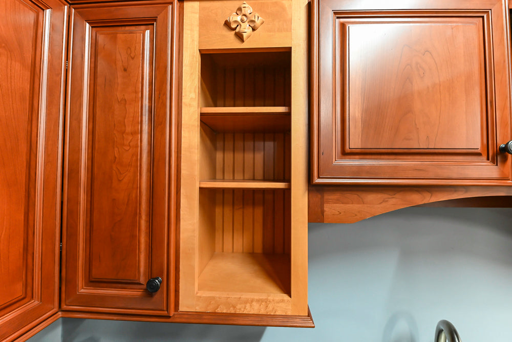 Decora Galleria Cherry Wood Traditional Partial Kitchen with Sink