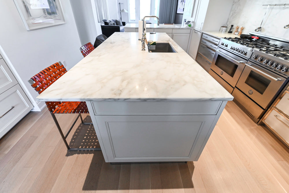 SieMatic Transitional White Kitchen with Island & Luxury Appliances