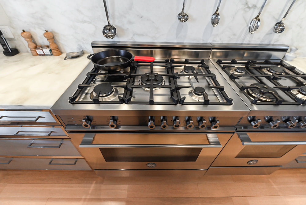 SieMatic Transitional White Kitchen with Island & Luxury Appliances