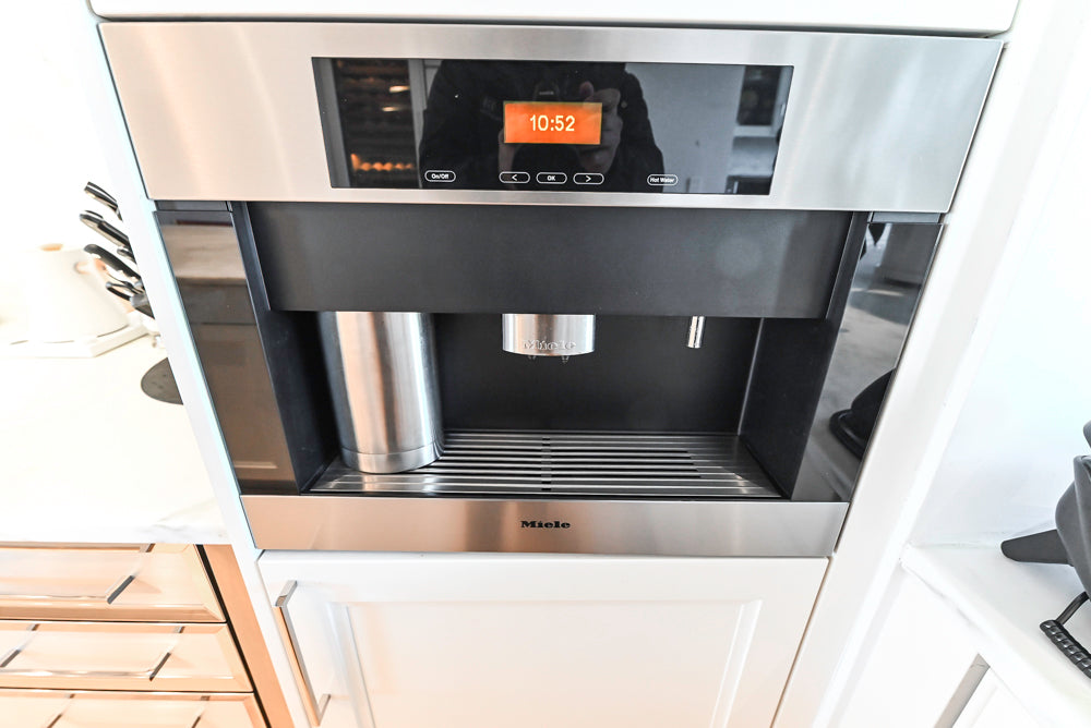 SieMatic Transitional White Kitchen with Island & Luxury Appliances