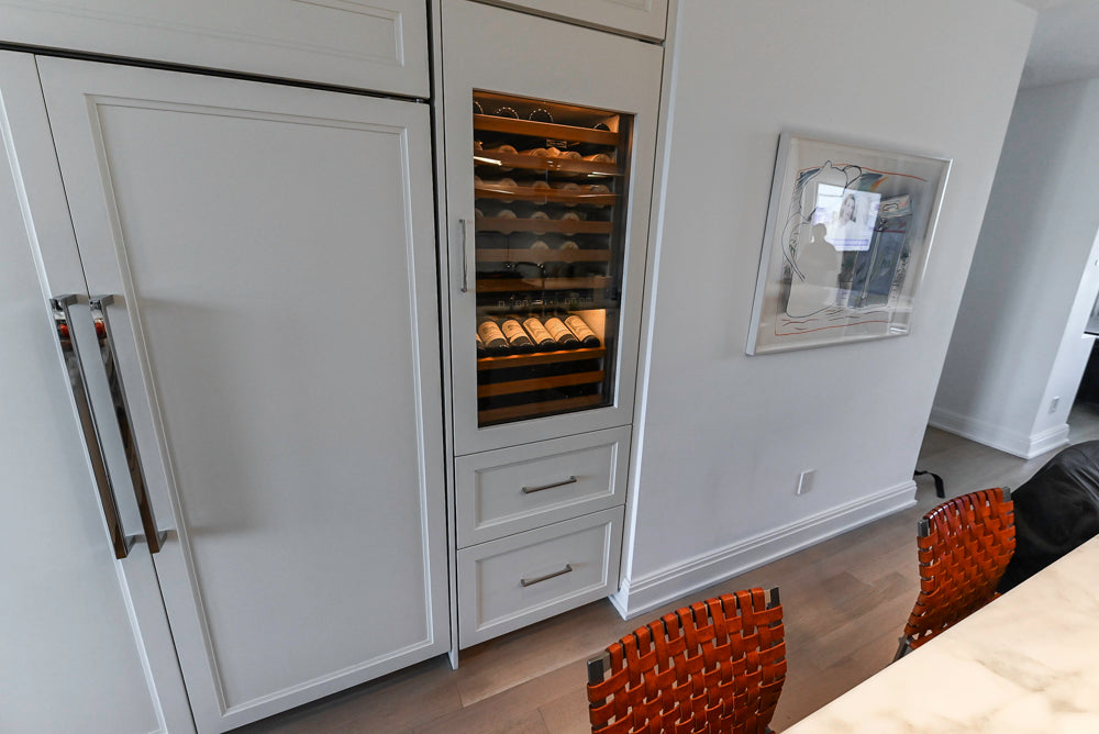 SieMatic Transitional White Kitchen with Island & Luxury Appliances