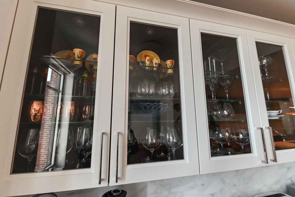 SieMatic Transitional White Kitchen with Island & Luxury Appliances