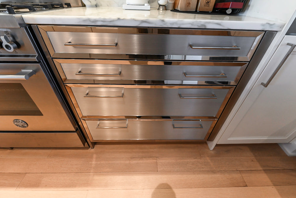 SieMatic Transitional White Kitchen with Island & Luxury Appliances