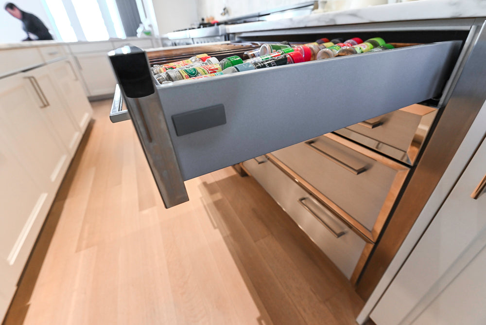 SieMatic Transitional White Kitchen with Island & Luxury Appliances