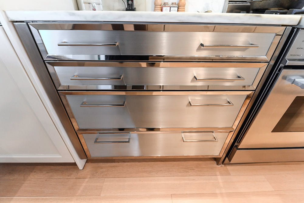 SieMatic Transitional White Kitchen with Island & Luxury Appliances