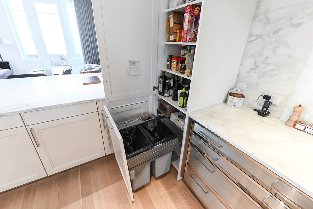 SieMatic Transitional White Kitchen with Island & Luxury Appliances