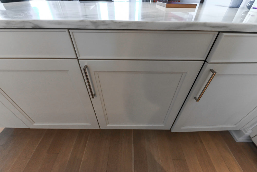 SieMatic Transitional White Kitchen with Island & Luxury Appliances