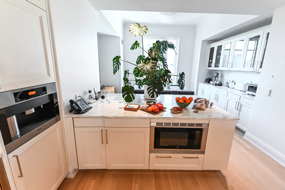 SieMatic Transitional White Kitchen with Island & Luxury Appliances