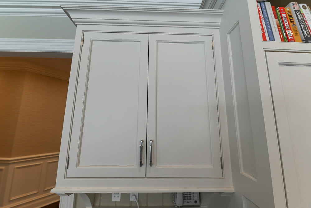 "The Berkley" Transitional White Kitchen with Island and 60" Wolf Range