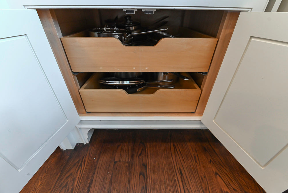 "The Berkley" Transitional White Kitchen with Island and 60" Wolf Range