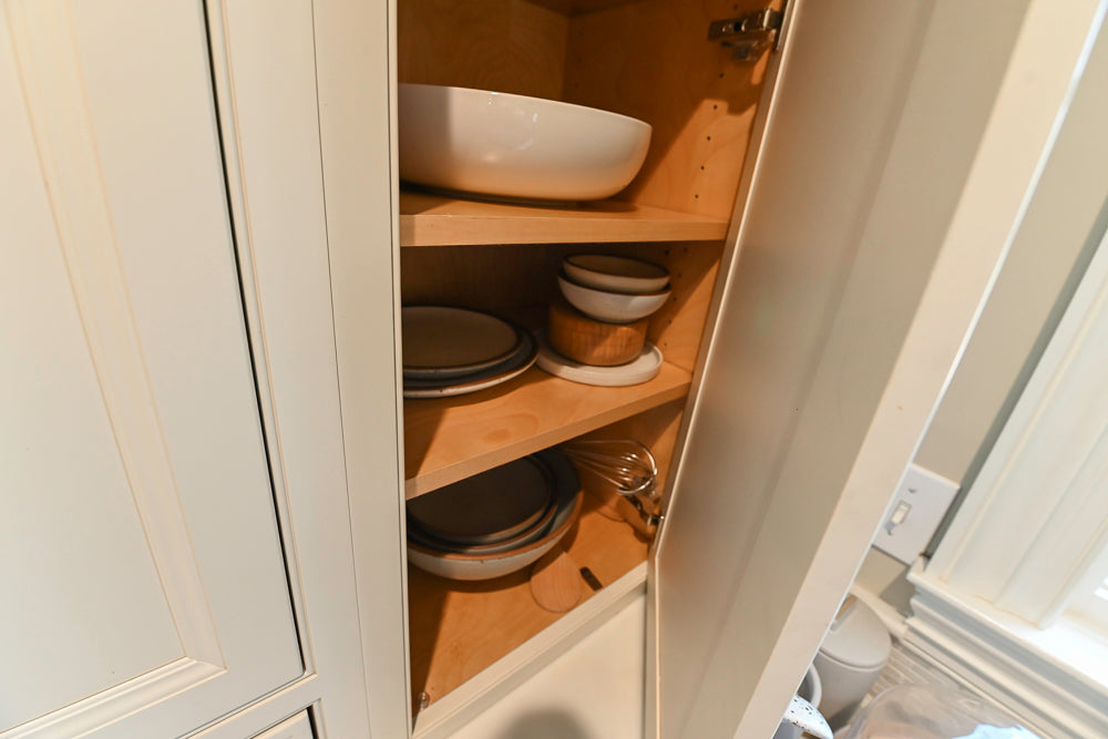 Plain & Fancy Traditional White Kitchen with Island, Marble Countertops & Appliances
