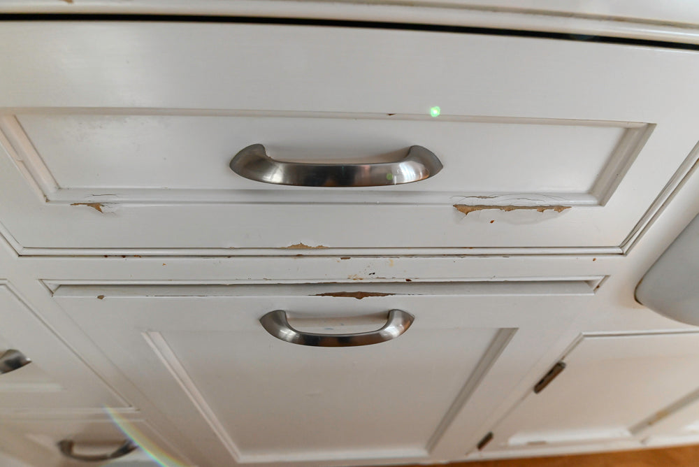 "The Providence" Custom Traditional White Kitchen with Wood Top Island & Monogram Appliances