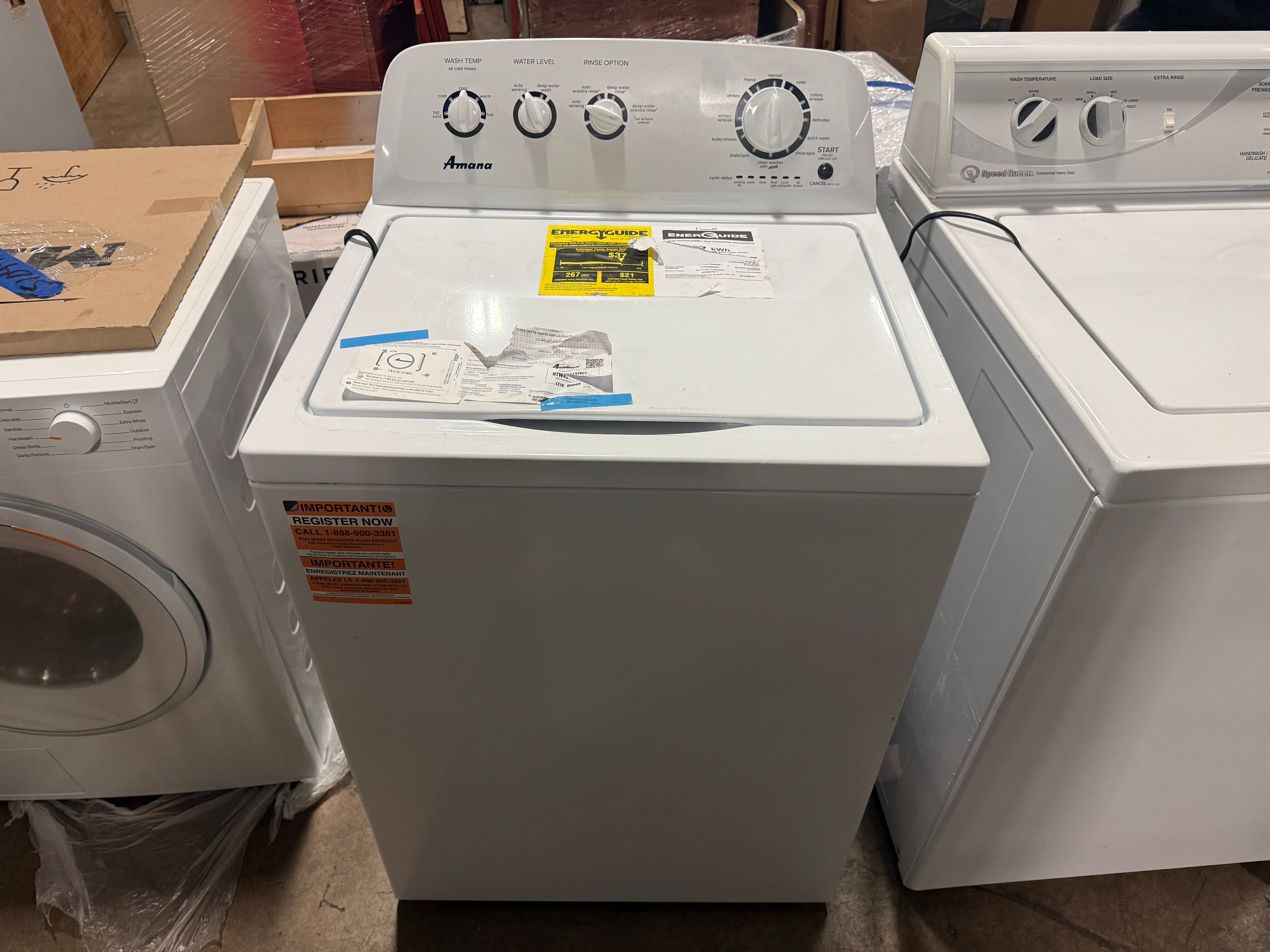 Amana NTW4519JW 28" White Top Load Washer