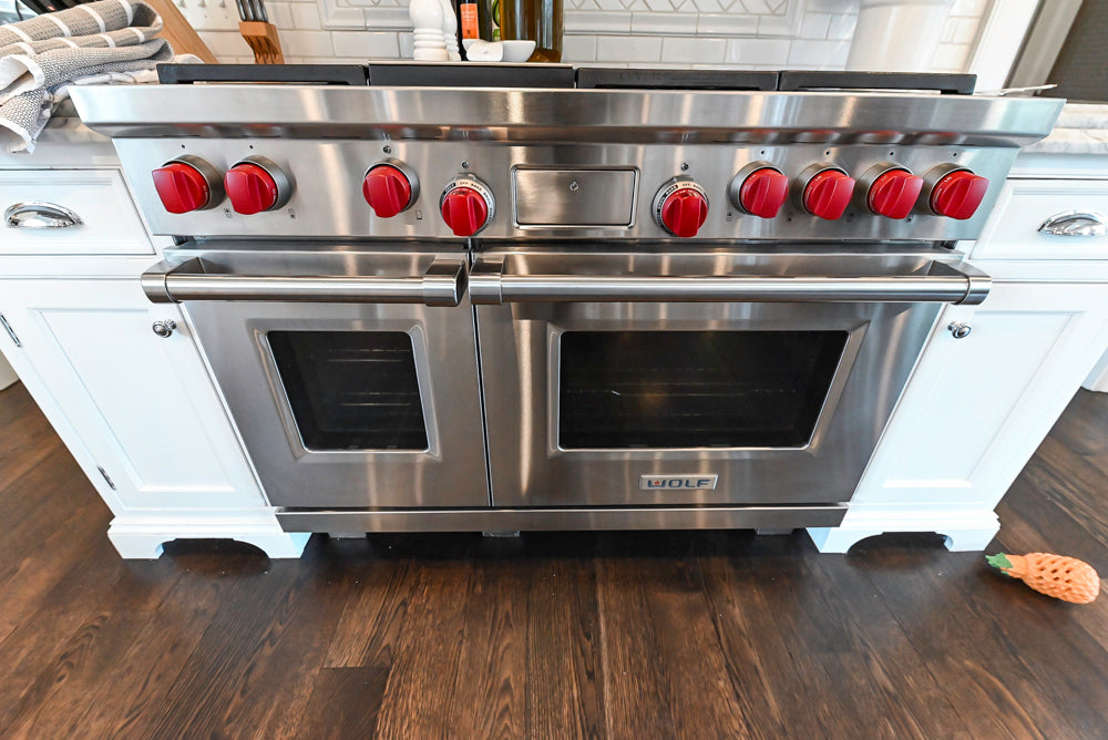 Premier Custom-Built White Transitional Kitchen with Island & Appliances