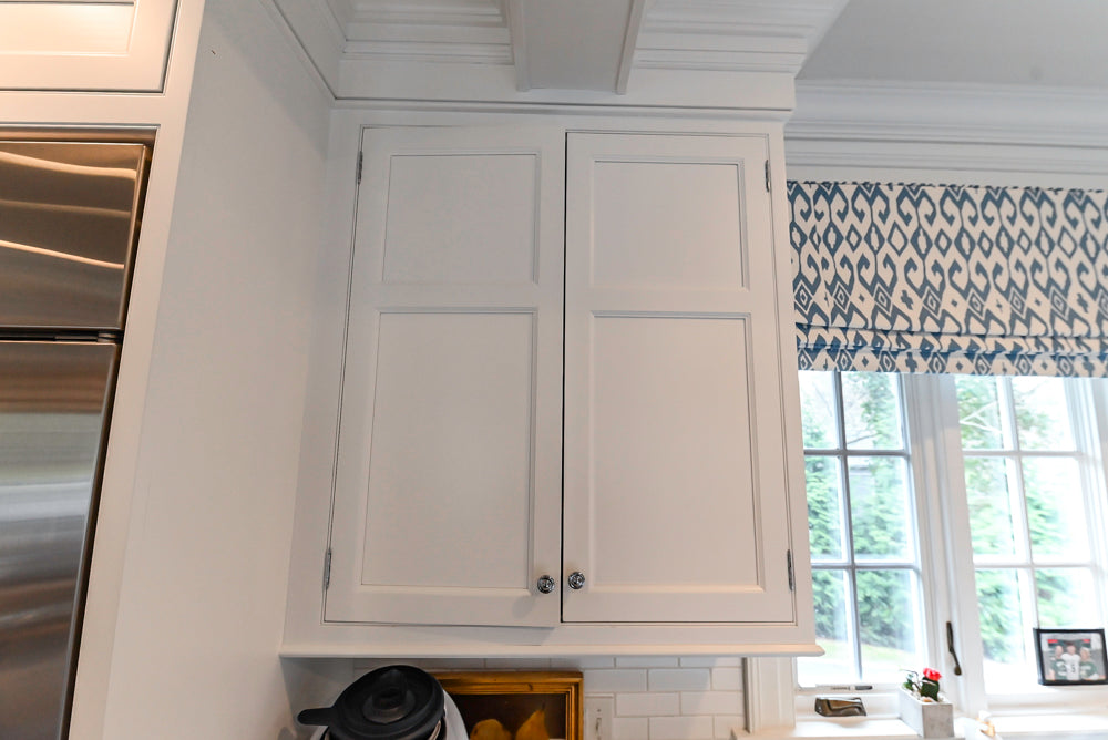 Premier Custom-Built White Transitional Kitchen with Island & Appliances