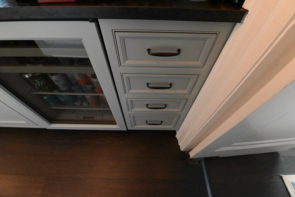 Premier Custom-Built Transitional Grey Butler's Pantry