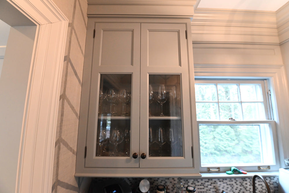 Premier Custom-Built Transitional Grey Butler's Pantry