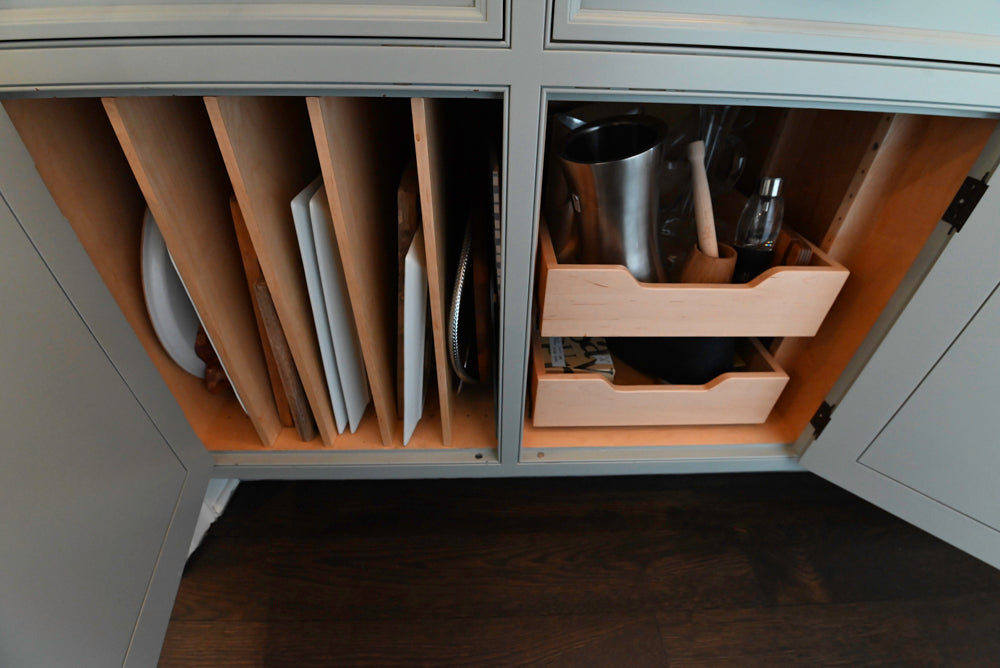 Premier Custom-Built Transitional Grey Butler's Pantry