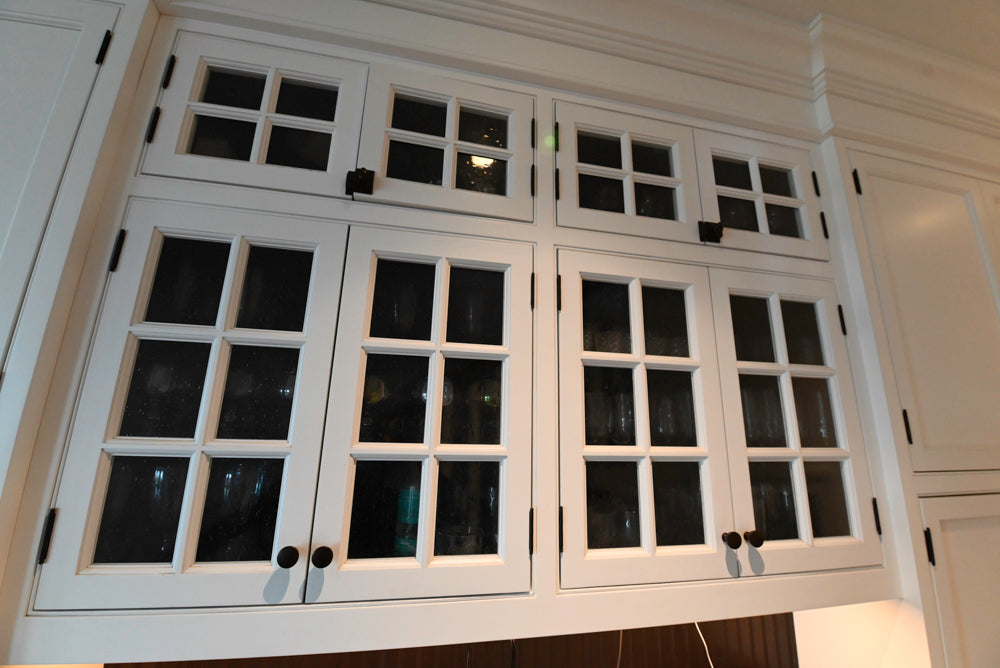 "The Prescott" Transitional White Kitchen with Island, Sub-Zero & Viking Appliances