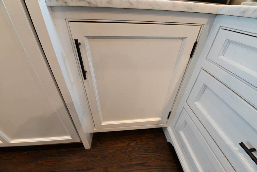 "The Prescott" Transitional White Kitchen with Island, Sub-Zero & Viking Appliances