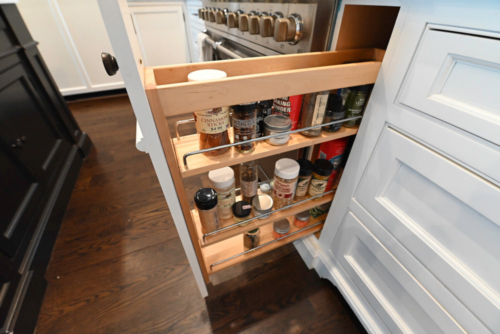 "The Prescott" Transitional White Kitchen with Island, Sub-Zero & Viking Appliances