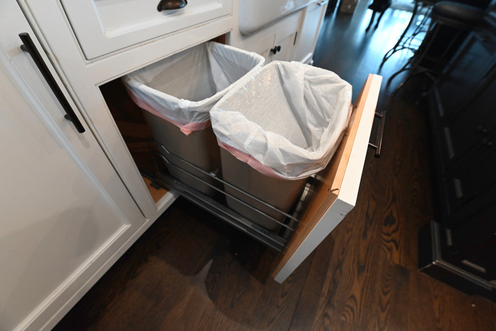 "The Prescott" Transitional White Kitchen with Island, Sub-Zero & Viking Appliances