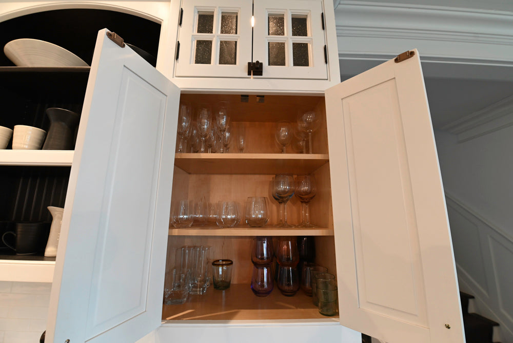 "The Prescott" Transitional White Kitchen with Island, Sub-Zero & Viking Appliances