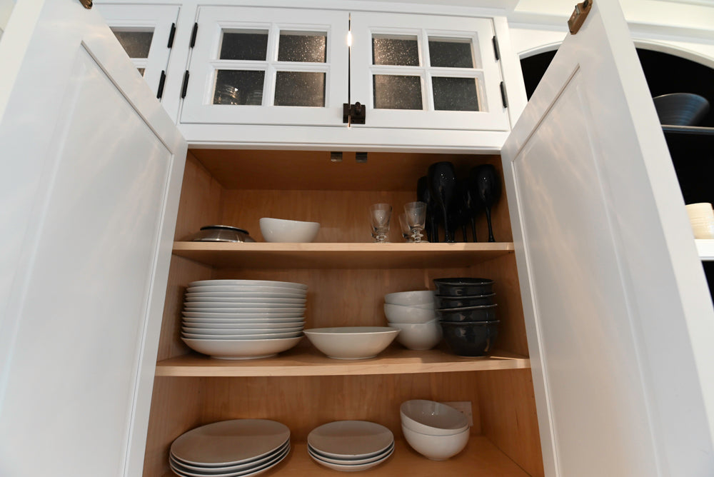 "The Prescott" Transitional White Kitchen with Island, Sub-Zero & Viking Appliances