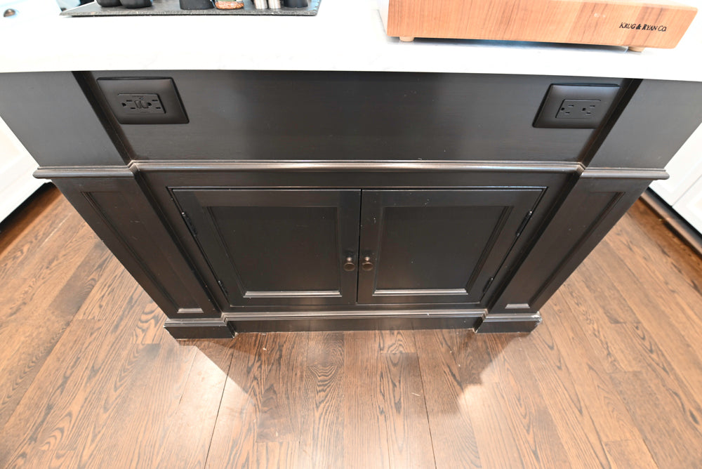 "The Prescott" Transitional White Kitchen with Island, Sub-Zero & Viking Appliances