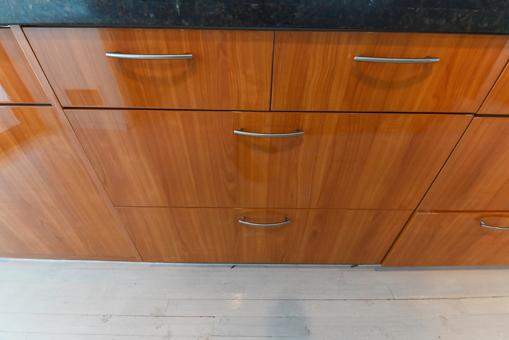 Neff Modern Kitchen with Island and 48" Viking Refrigerator