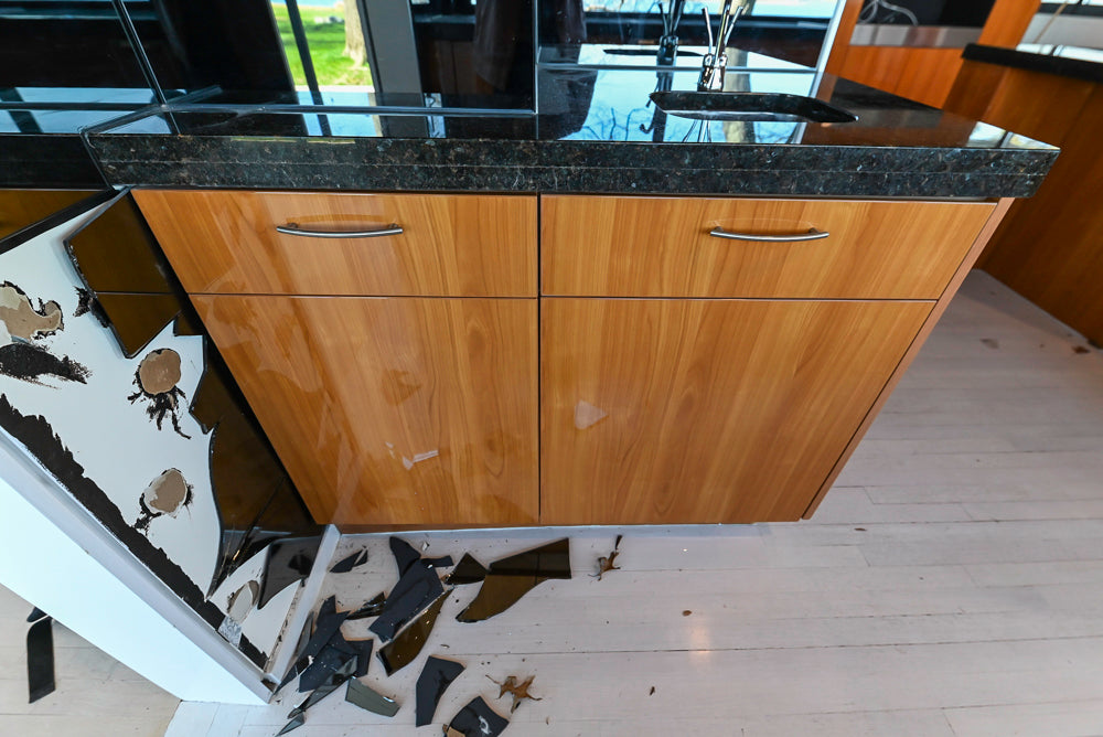 Neff Modern Kitchen with Island and 48" Viking Refrigerator