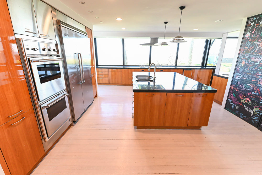 Neff Modern Kitchen with Island and 48" Viking Refrigerator