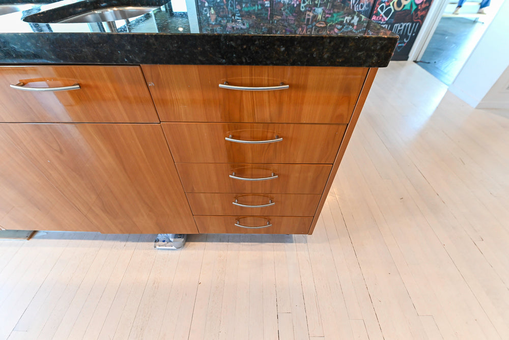 Neff Modern Kitchen with Island and 48" Viking Refrigerator