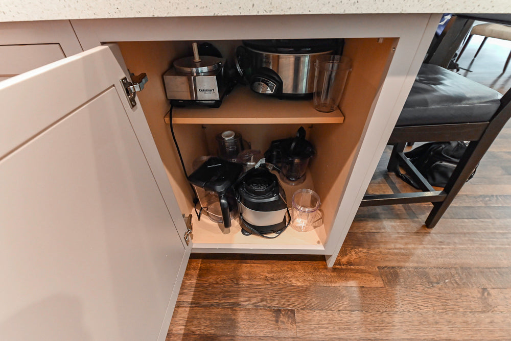 Plain & Fancy Repose Gray Transitional Kitchen with Thermador Appliances