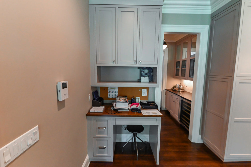 Plain & Fancy Repose Gray Transitional Kitchen with Thermador Appliances