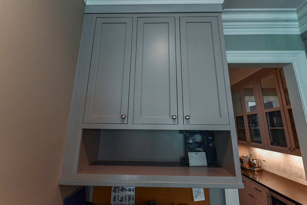 Plain & Fancy Repose Gray Transitional Kitchen with Thermador Appliances