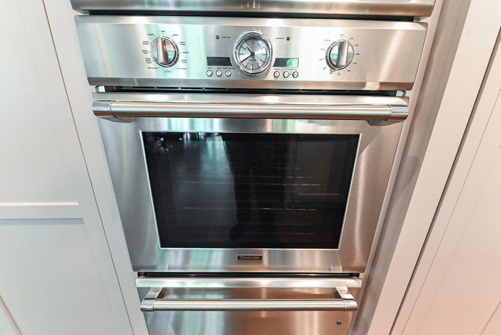 Plain & Fancy Repose Gray Transitional Kitchen with Thermador Appliances