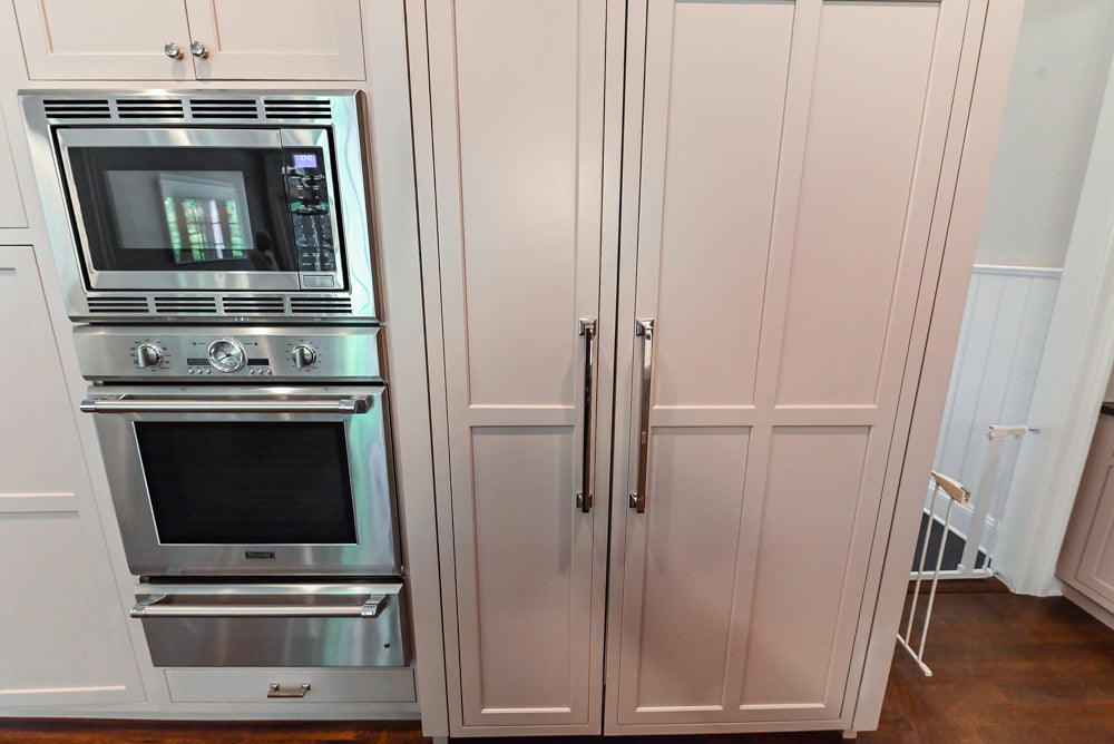 Plain & Fancy Repose Gray Transitional Kitchen with Thermador Appliances