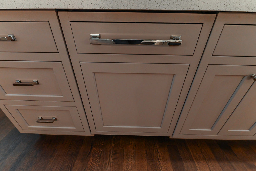 Plain & Fancy Repose Gray Transitional Kitchen with Thermador Appliances