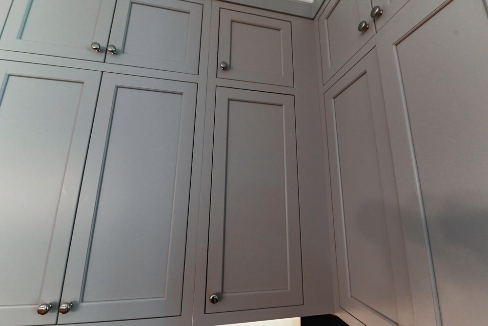 Plain & Fancy Repose Gray Transitional Kitchen with Thermador Appliances