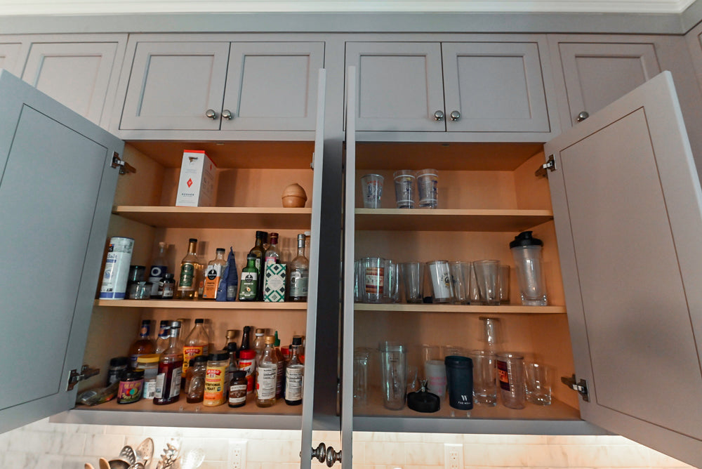 Plain & Fancy Repose Gray Transitional Kitchen with Thermador Appliances