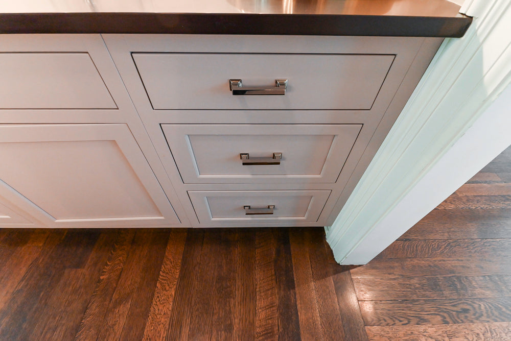 Plain & Fancy Repose Gray Transitional Butler's Pantry with Ice Maker & Wine Cooler