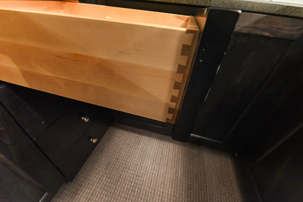 "The Beaumont" Transitional Dark Brown Wood Wet Bar with Appliances