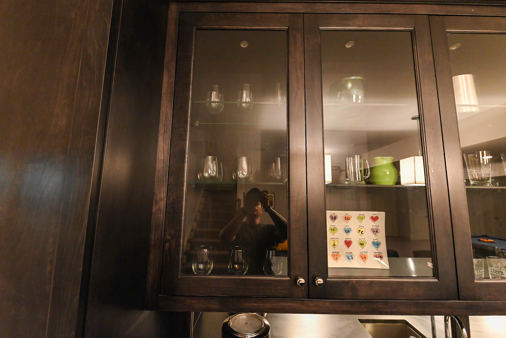 "The Beaumont" Transitional Dark Brown Wood Wet Bar with Appliances
