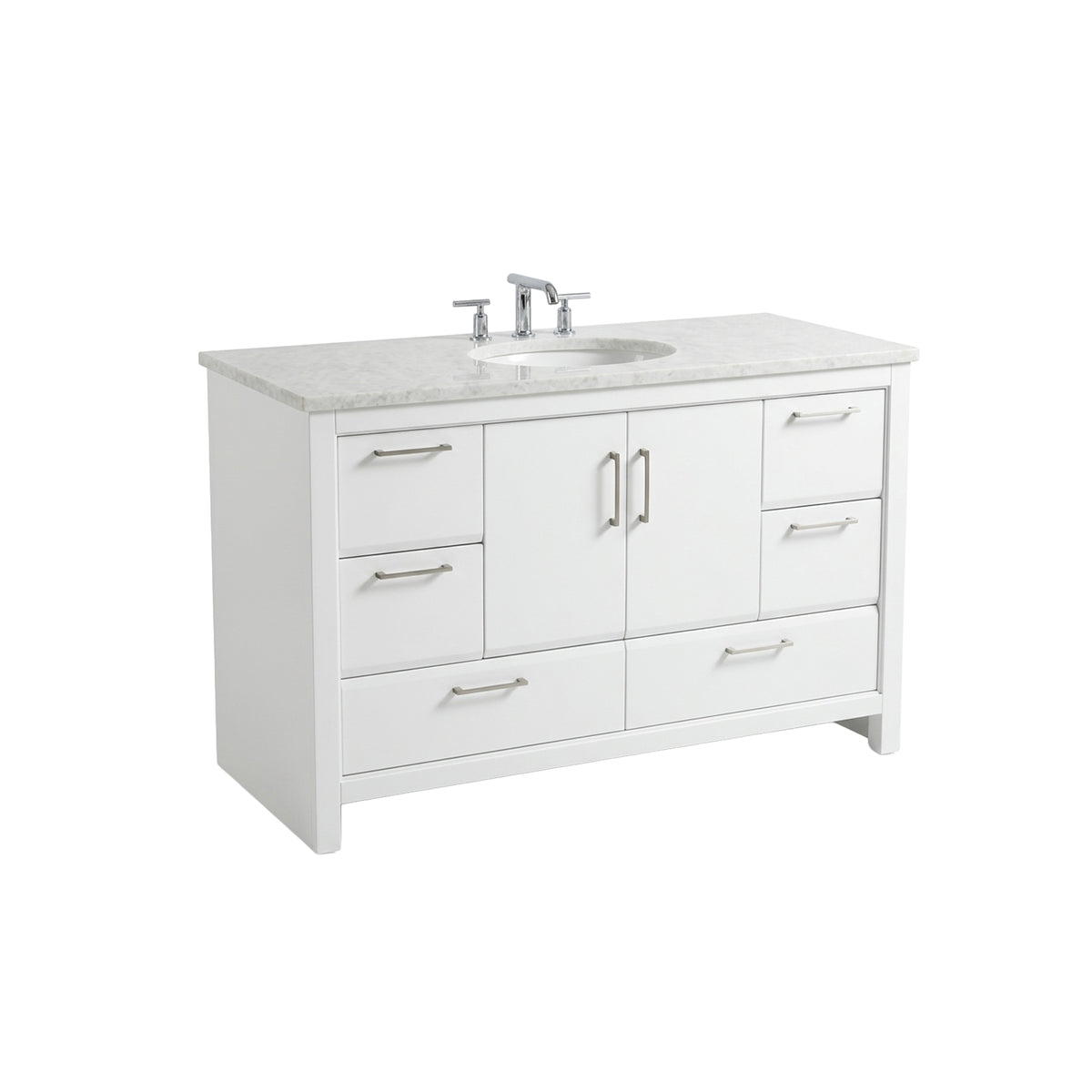 Fairmont Designs 49.5" Transitional White Freestanding Single Vanity