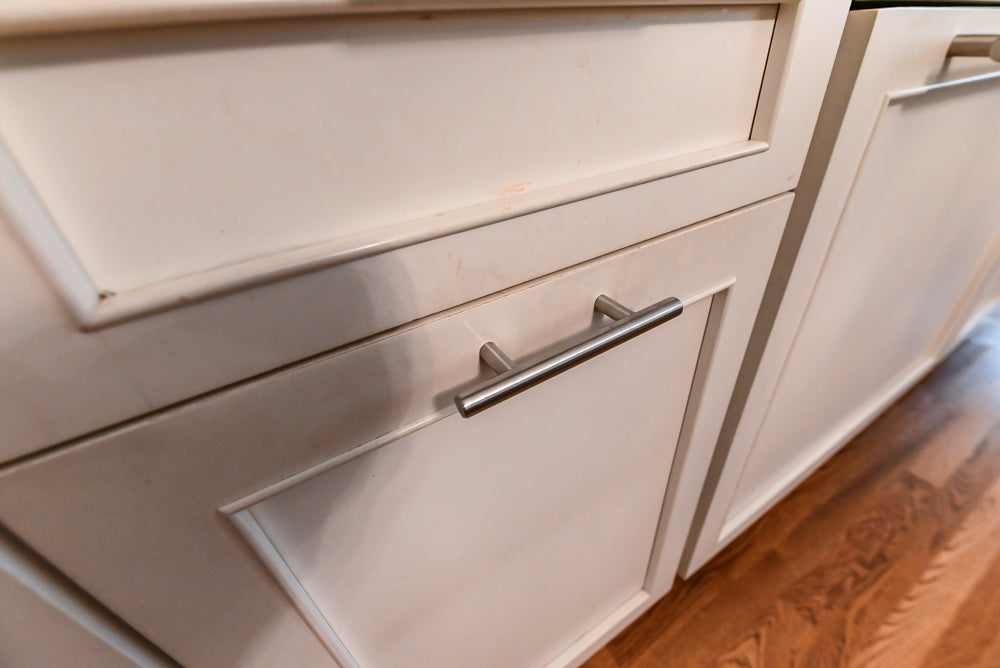 Plain & Fancy Transitional White Kitchen with Thermador Range