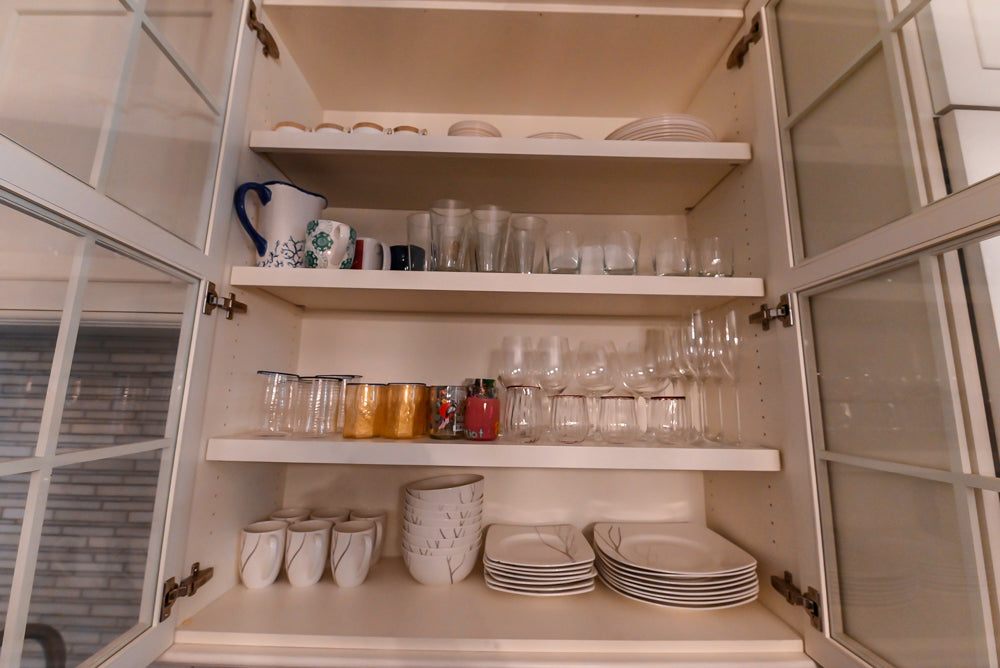 Plain & Fancy Transitional White Kitchen with Thermador Range