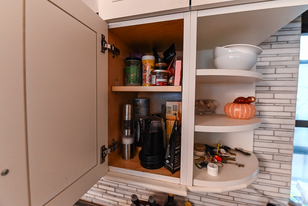 Plain & Fancy Transitional White Kitchen with Thermador Range