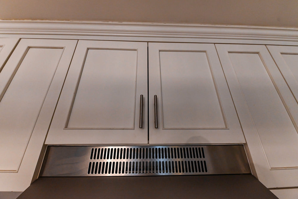 Plain & Fancy Transitional White Kitchen with Thermador Range