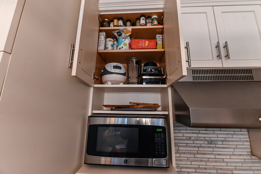 Plain & Fancy Transitional White Kitchen with Thermador Range